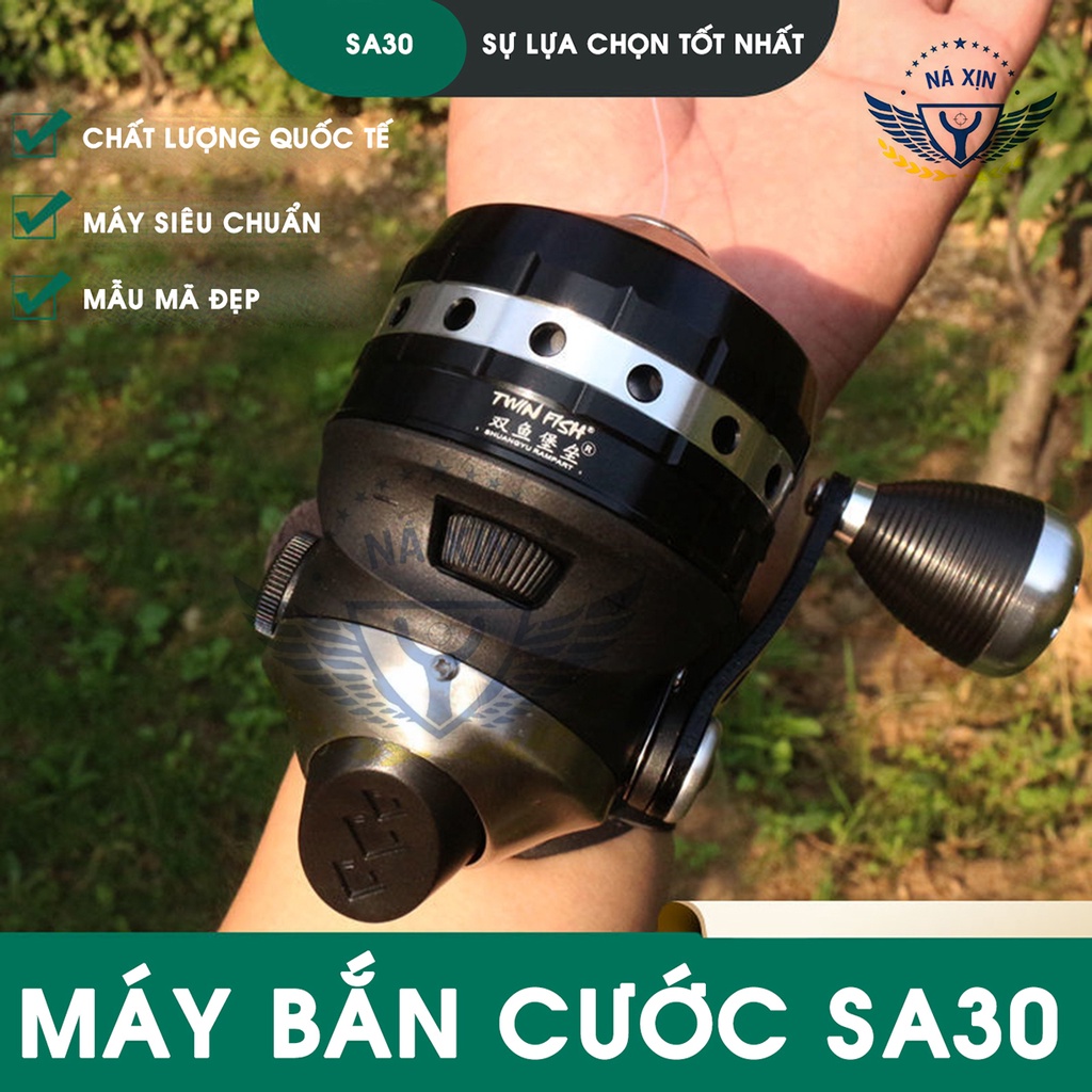 [ SA30] Máy thu cước cho cần câu cá, ná bắn cá, máy thu cước chất liệu thép, vòng tua lớn lực đi mạnh, nghe rất đã tai