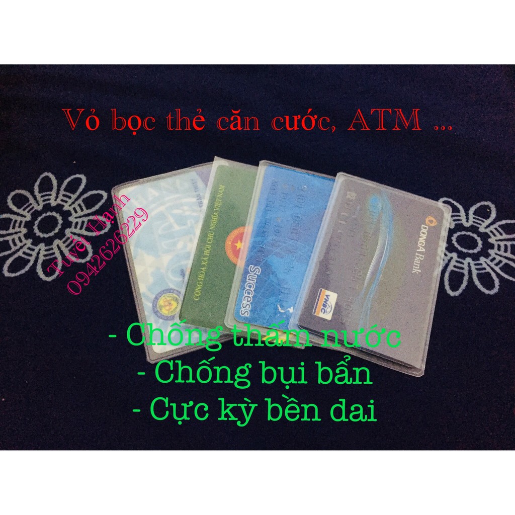 Vỏ bọc thẻ căn cước công dân, ATM...
