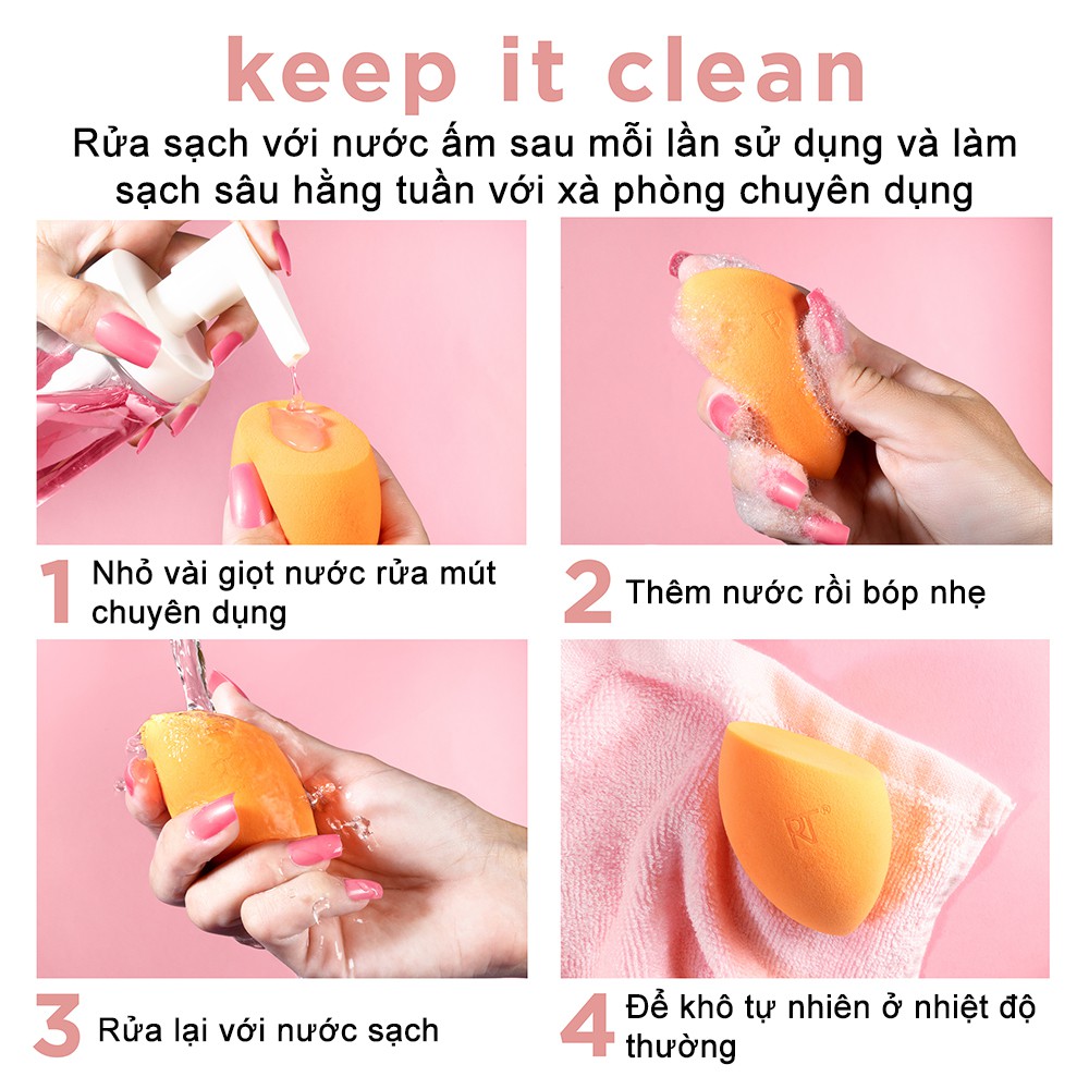 [CHÍNH HÃNG] Mút Trang Điểm Real Techniques Sponge Bill US