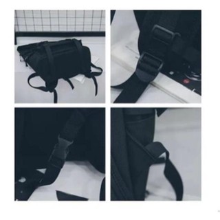 [FREE50K] Balo backpack đen basic phản quang 😱😱 ( ảnh thật)