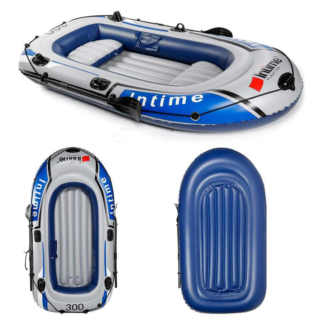 Thuyền Hơi Intime Chất Lượng Cao Thuyền Bơm Hơi Dành Cho 3, 4 Người Xuồng Bơm Hơi Cao Su Câu Cá Dã Ngoại Du Lịch VT207