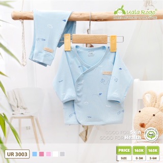 Bộ ss qa cúc chéo petit 0-6m