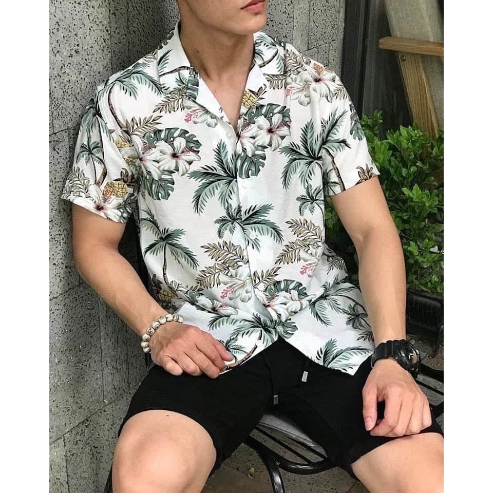 [ẢNH SHOP CHỤP] Sơ mi nhóm, áo hoa quả pijamas đi biển hawaii nam nữ, chụp kỷ yếu Giá Rẻ Hôm Nay