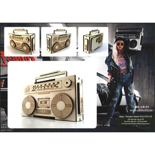 Radio - mô hình lắp ráp gỗ 3d