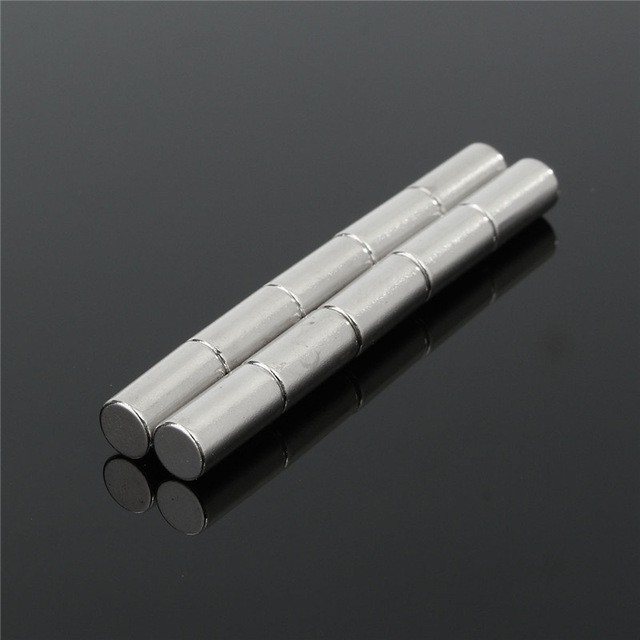 Nam châm trắng 5x10mm, loại nam châm viên đất hiếm lực hút mạnh