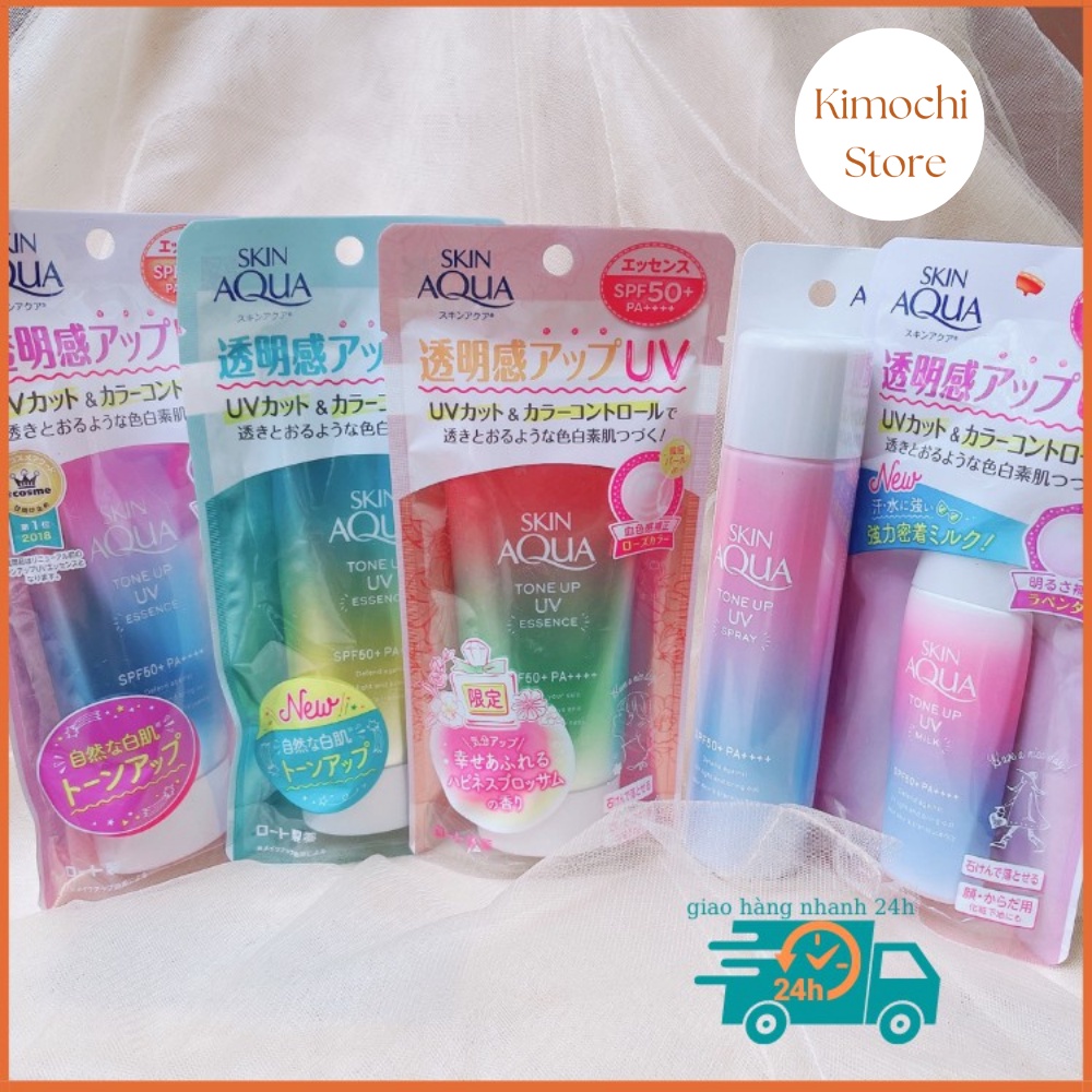 Kem chống nắng Sunplay Skin Aqua Tone Up UV Essence SPF50+ PA++++ Kimochi Store
