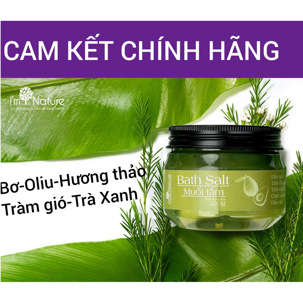 [Giảm Mụn Lưng-Viêm Nang Lông] Muối Tắm Thảo Dược I’m Nature 220g