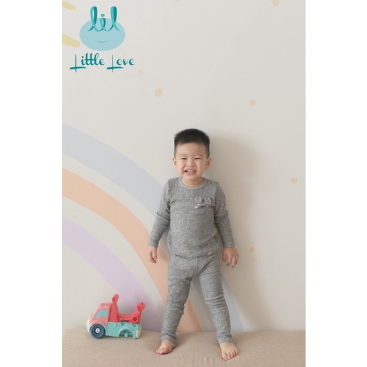 Bộ Dài Tay Vải Len Trơn Màu