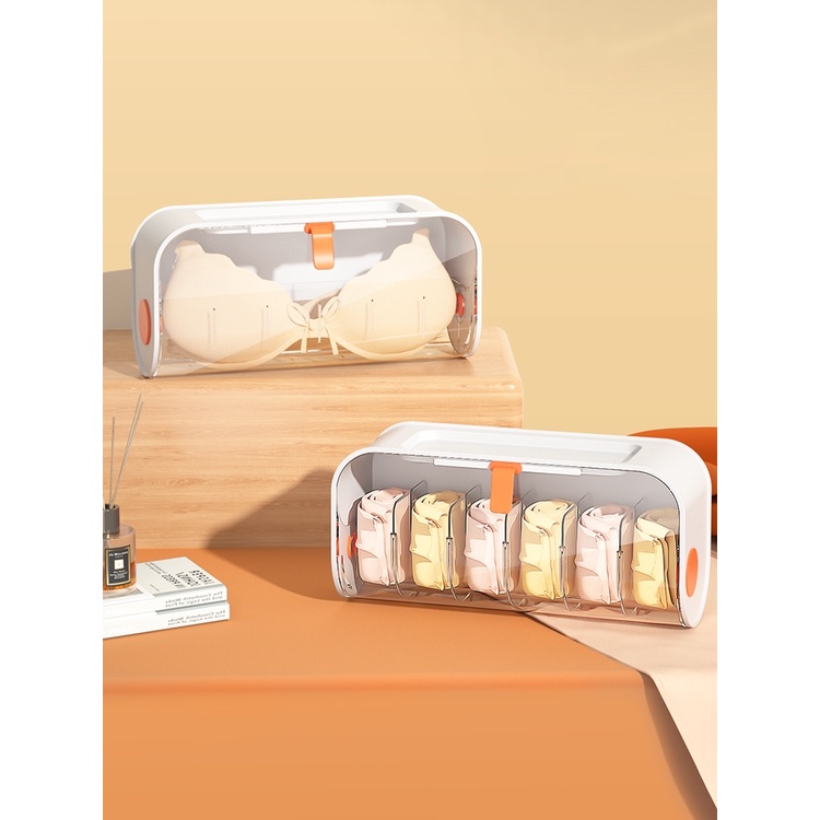 [Hàng Sẵn] Hộp Đựng Đồ Lót / Vớ Gắn Tường Có Nắp Đậy Trong Suốt Tiện Dụng【Tennessee052】