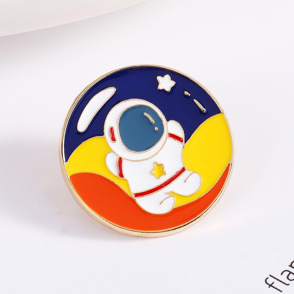 Ghim Cài Áo Hình Phi Hành Gia Hoạt Hình Mini Đơn Giản Đáng Yêu Thời Trang Nhật Bản
