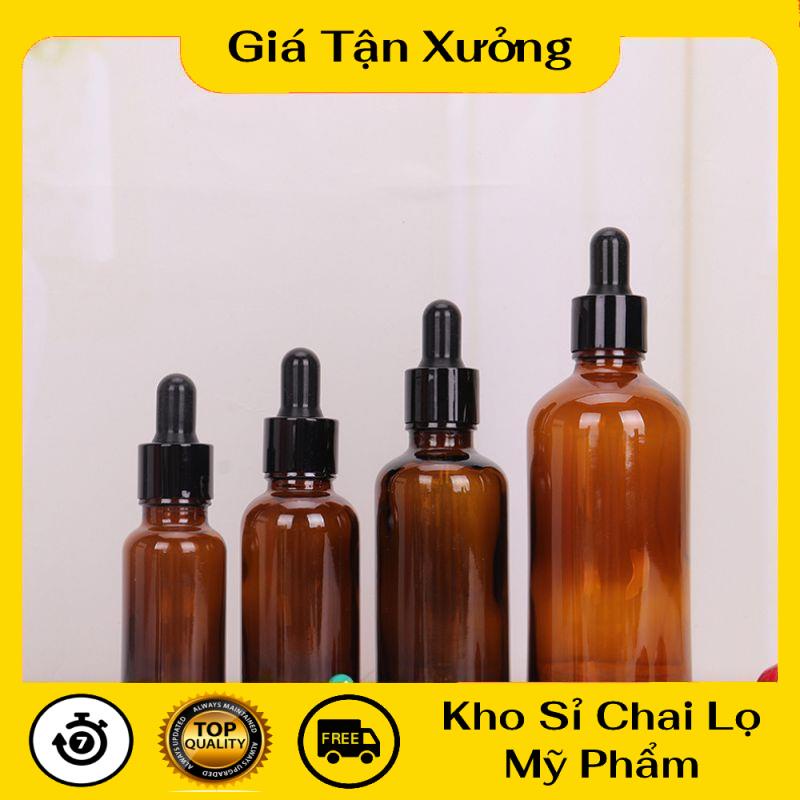 Lọ Chiết Serum ❤ TRÙM SỈ ❤ [30ml] Chai lọ đựng tinh dầu bóp giọt khoen đen, phụ kiện du lịch