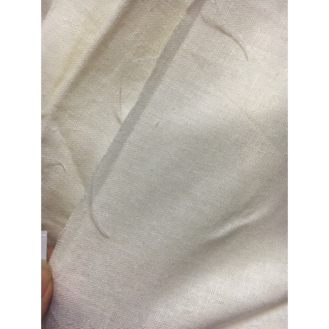 Vải linen trắng kem vải ngoại khổ vải 140cm x 1m dài