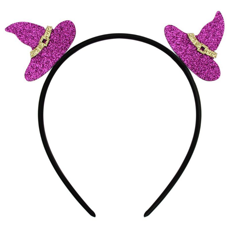 Băng Đô Tai Dơi / Bí Ngô / Mũ Phù Thủy Họa Tiết Hoạt Hình Lấp Lánh Hóa Trang Halloween Cho Người Lớn Và Trẻ Em