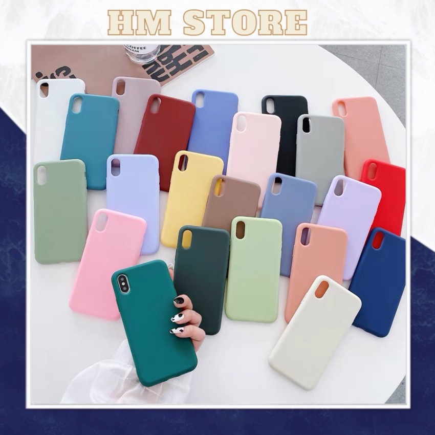 Ốp lưng trơn dẻo full viền đáy dành cho iphone 6/6plus/6s/6splus/7/7plus/8/8plus/x/xr/xs/11/12/13/pro/max/plus/promax