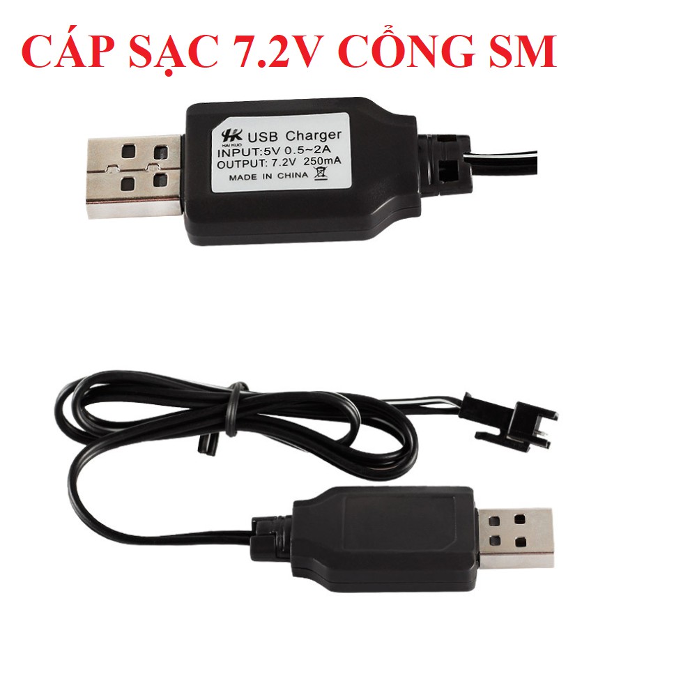 Cáp sạc pin 7.2v cho xe mô hình điều khiển cổng nối SM