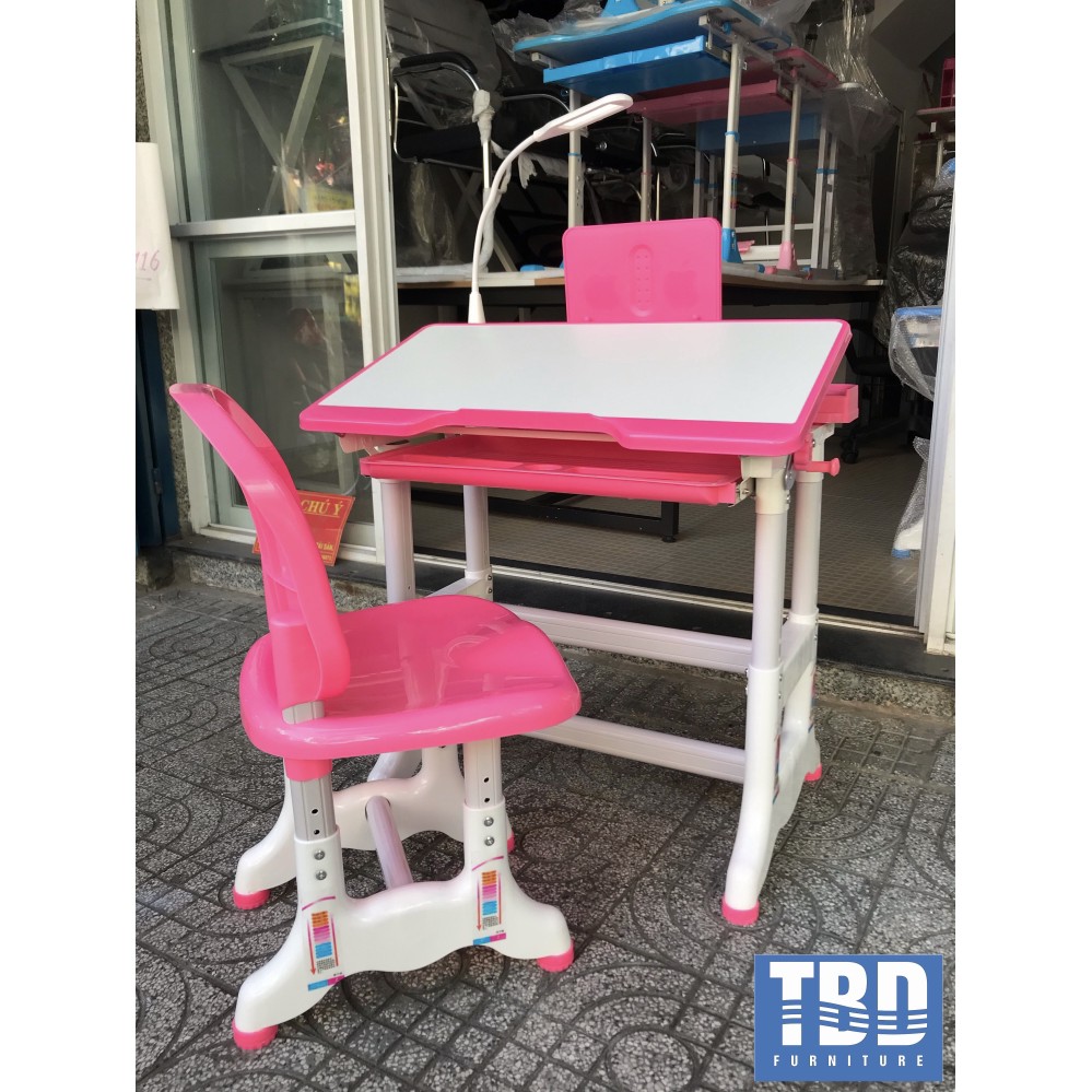 Bộ Bàn Ghế Học Sinh Thông Minh B02 [KÈM ĐÈN LED] | BigBuy360 - bigbuy360.vn