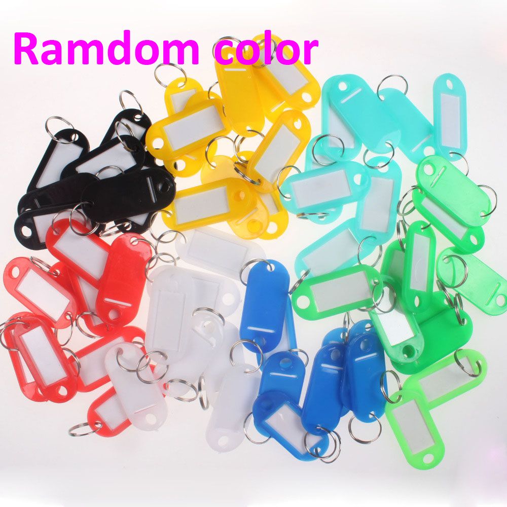 Set 10 Thẻ Bằng Nhựa Màu Sắc Ngẫu Nhiên Có Móc Chìa Khóa Tiện Dụng