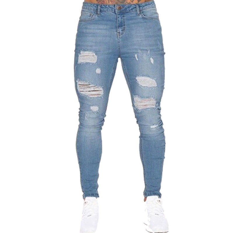 Quần jeans skinny nam mài rách size S-3XL