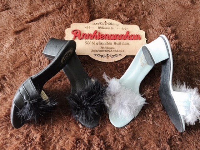 Guốc lông 3p