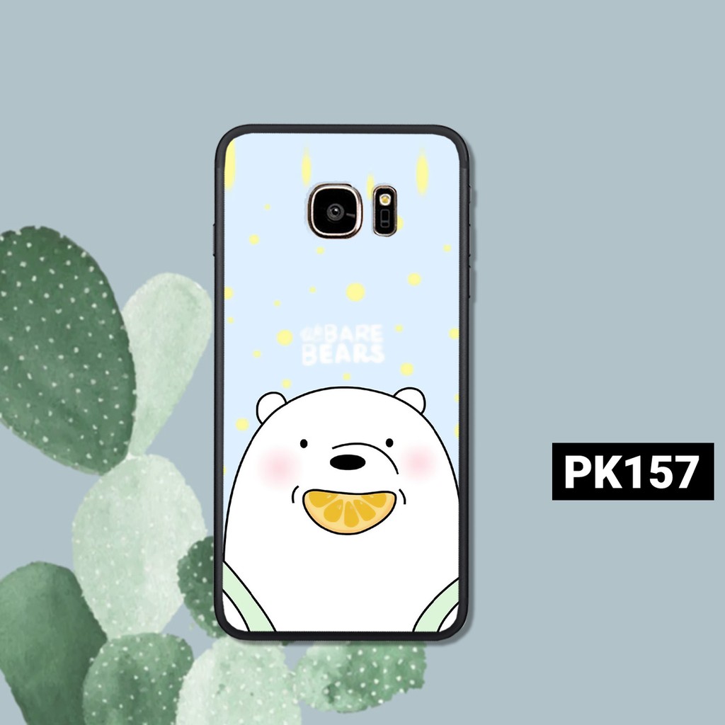 [Freeship từ 50k] ỐP LƯNG SAMSUNG S6 - S6 EDGE - S7 - S7 EDGE IN HÌNH GẤU WE BARE BEARS