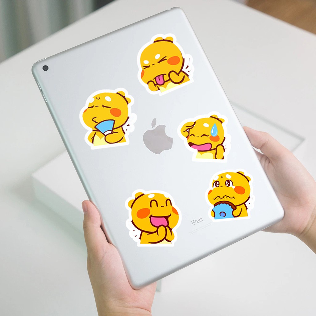 Set 40 cái Sticker QooBee Cute dán trang trí laptop, máy tính bỏ túi, vali, điện thoại, đàn ghita, hộp bút,đt,...