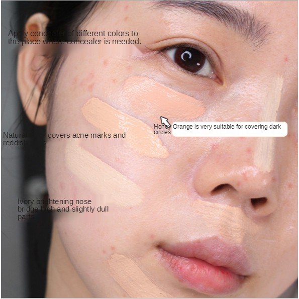 [Hàng mới về] Hộp kem che khuyết điểm / quầng thâm / mụn hỗ trợ trang điểm tự nhiên hiệu quả | BigBuy360 - bigbuy360.vn