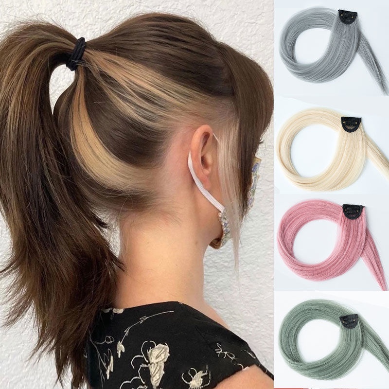 Lọn tóc giả màu sắc phong cách Hàn Quốc cho nữ