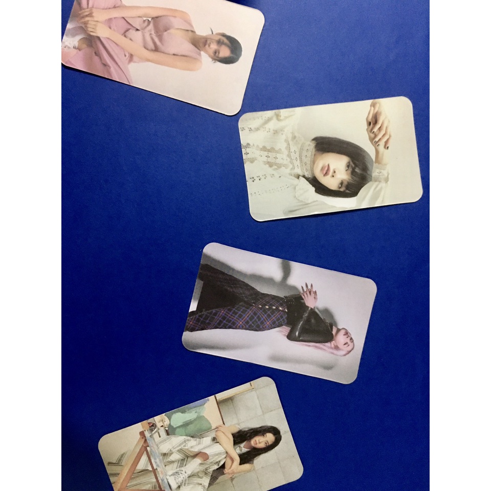Set 4 thẻ card BLACKPINK idol thần tượng kpop Jisa Rose Jennie Jisoo xinh xắn sưu tầm