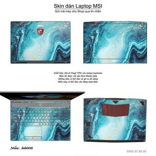Dán decal cho các dòng Laptop MSI in hình vân đá màu sắc cực đẹp