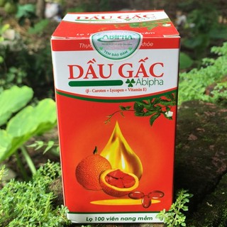 ✔️️️[Mẫu mới] Dầu gấc Abipha - Bổ sung Vitamin A - Hỗ trợ cho người thị lực kém và quáng gà