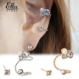 Ellastore 1 Pc Women's lady 's Elegant Faux Pearl Ear Clip Ear Stud Earrings