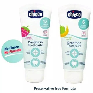 Kem đánh răng nuốt được Chicco cho bé từ 6 tháng