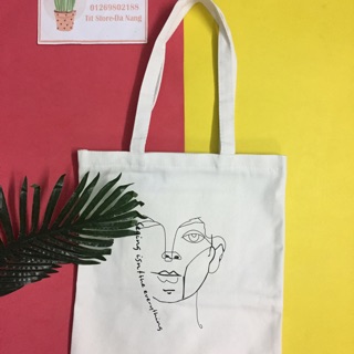 Túi tote mặt người ulzzang(kèm hình thật)