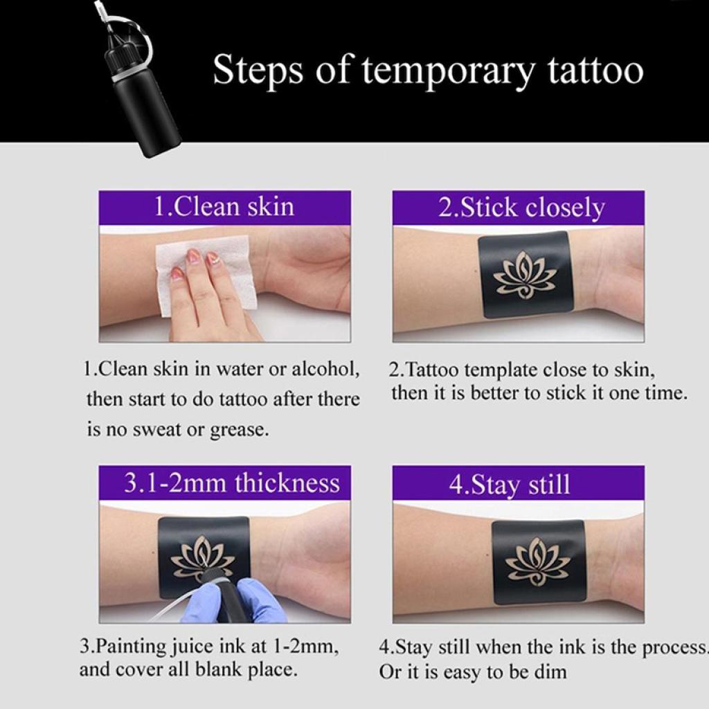 Mực Xăm Bán Vĩnh Viễn Tự Nhiên 10Ml