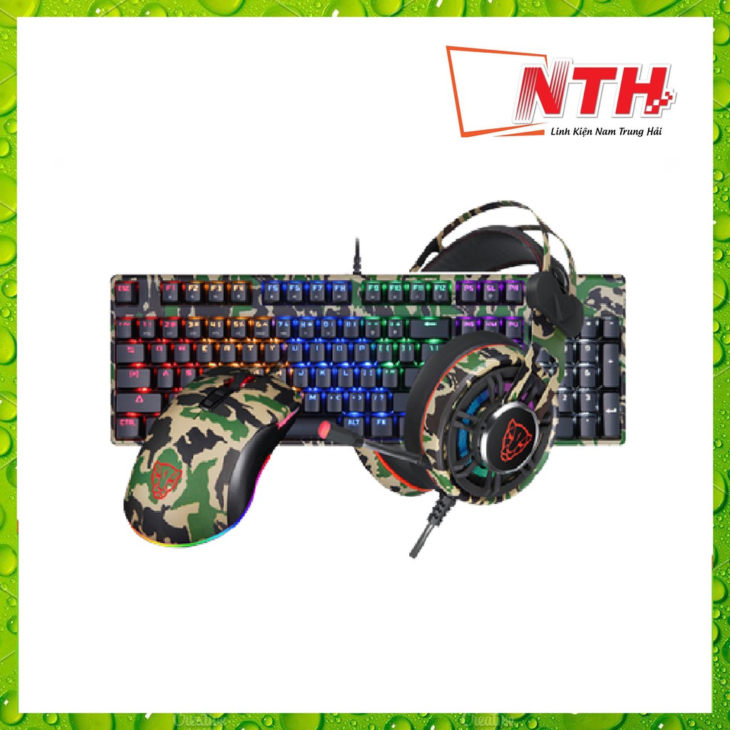 [Mã 159ELSALE hoàn 7% đơn 300K] COMBO MOTOSPEED GAMING GS700 RAINBOW( PHÍM + CHUỘT + TAI NGHE )