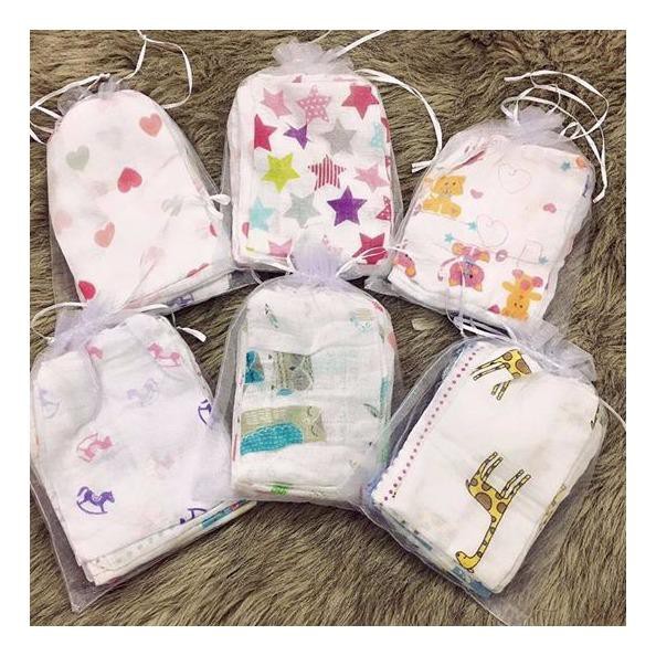 Set 10 khăn sữa Aden 32x32cm