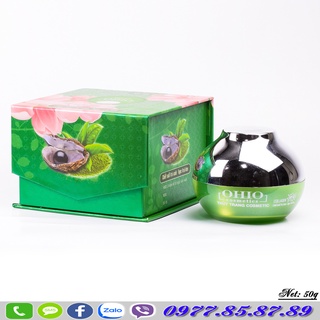 Kem dưỡng trắng, Ngừa nhăn, Tái tạo, Bảo vệ da Chiết xuất Trà Xanh - Ngọc Trai Đen OHIO (50g)