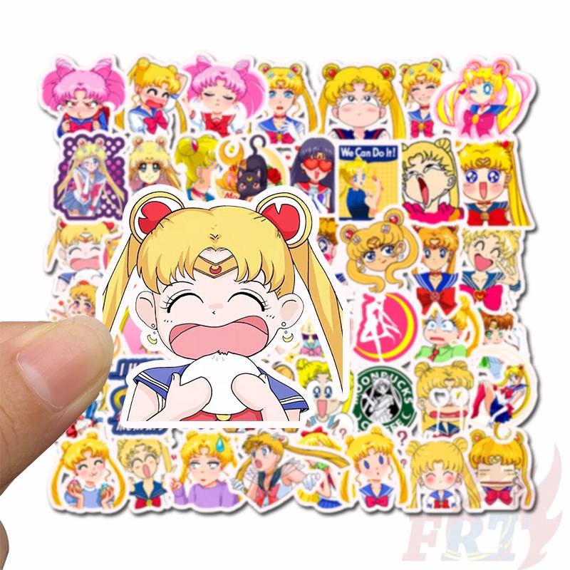 ❉ Sailor Moon - Series 01 Anime Stickers ❉ 50Pcs/Set DIY Fashion Luggage Laptop Skateboard Doodle Stickers