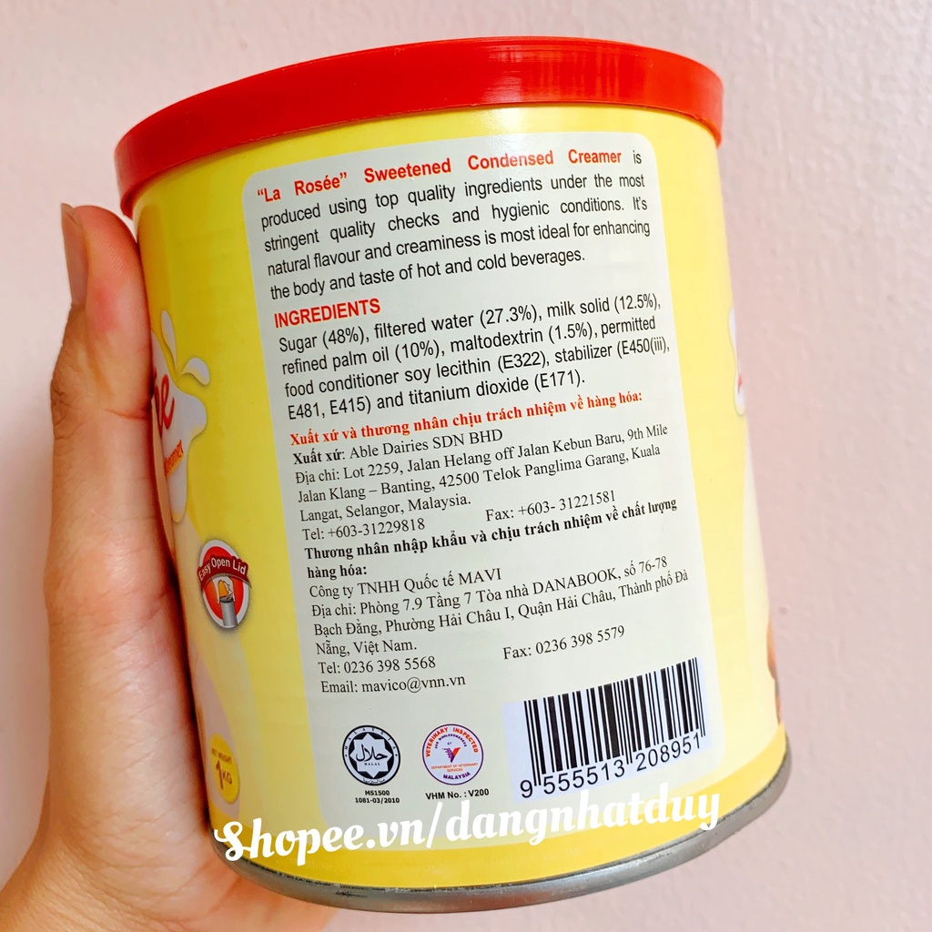 Sữa đặc có đường Larosee 1KG Malaysia