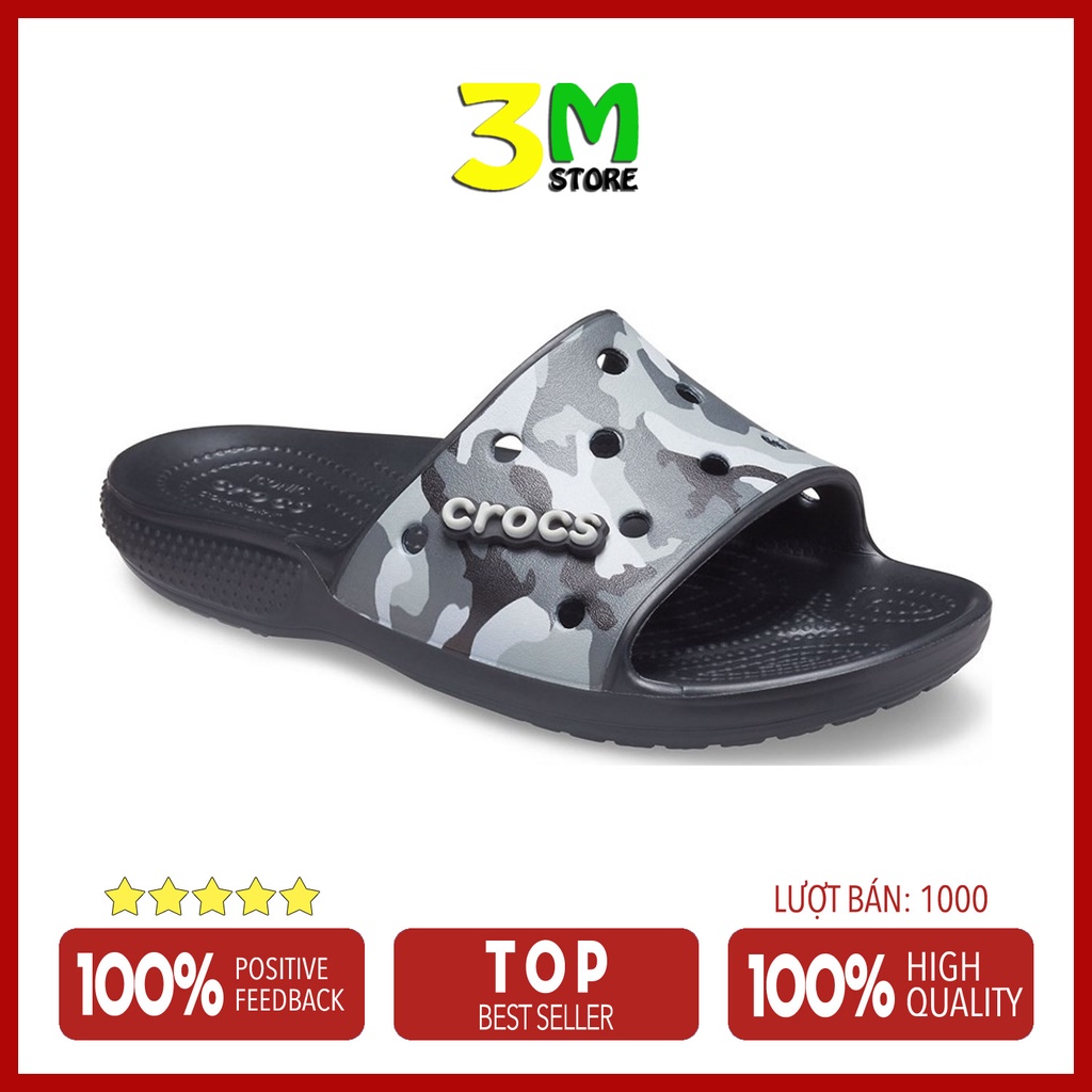 Dép Quai Ngang, Dép Lê Cross Slide Classic camo họa tiết Unisex Êm, Bền, Đẹp Nhiều Màu