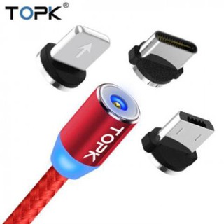[GIÁ SỈ] [Dài 1m] Cáp sạc Topk với thiết kế đầu nam châm tiện dụng dành cho Xiaomi Samsung IPhone