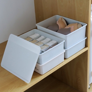 Thicker storage box with lid-optional three-piece underwear storage with storage socks can stack storage boxes