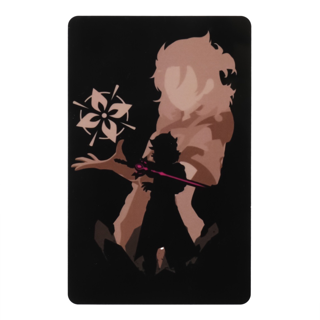 Ảnh thẻ in hình game GENSHIN IMPACT ver BÓNG ĐÊM card bo góc viền 5*8cm anime chibi xinh xắn sưu tầm