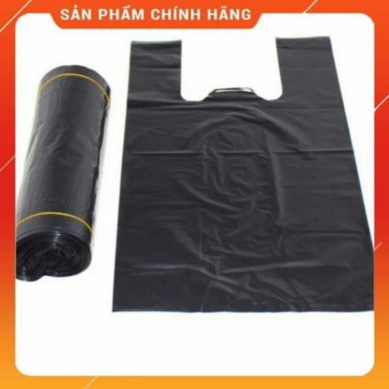 [RẺ VÔ ĐỊCH] [1kg] Túi nilong đen hai quai Pe bóng dẻo , Đen nhám , túi bọc xốp , đóng hàng , đựng rác