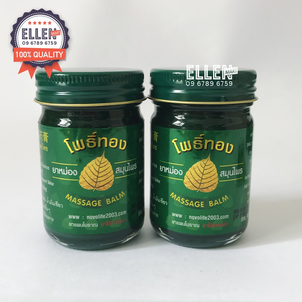 6 hủ dầu cù là xanh Massage Balm lá bồ đề 50g