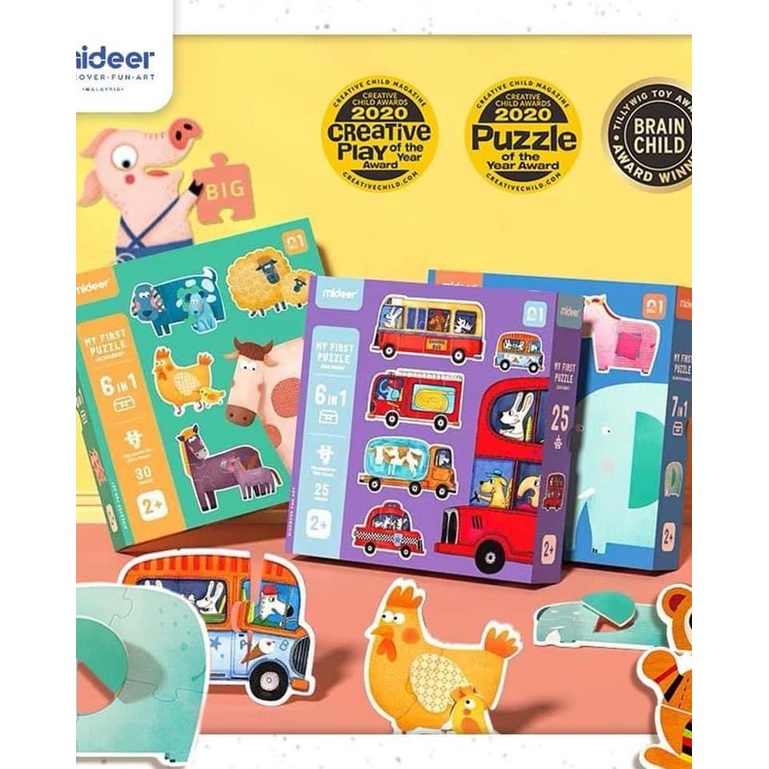 Bộ xếp hình đầu tiên giành cho bé My first puzzle của Mideer