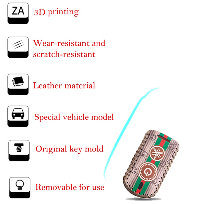 Bao Da Chìa Khóa Smartkey Yamaha NVX, Janus, Nozza, Grande, FreeGo,