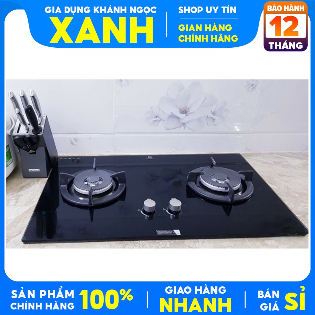 Bếp gas âm Electrolux EGT7627CK Mới 100% ,Tặng Kèm DÂY NGẮT GAS TỰ ĐỘNG