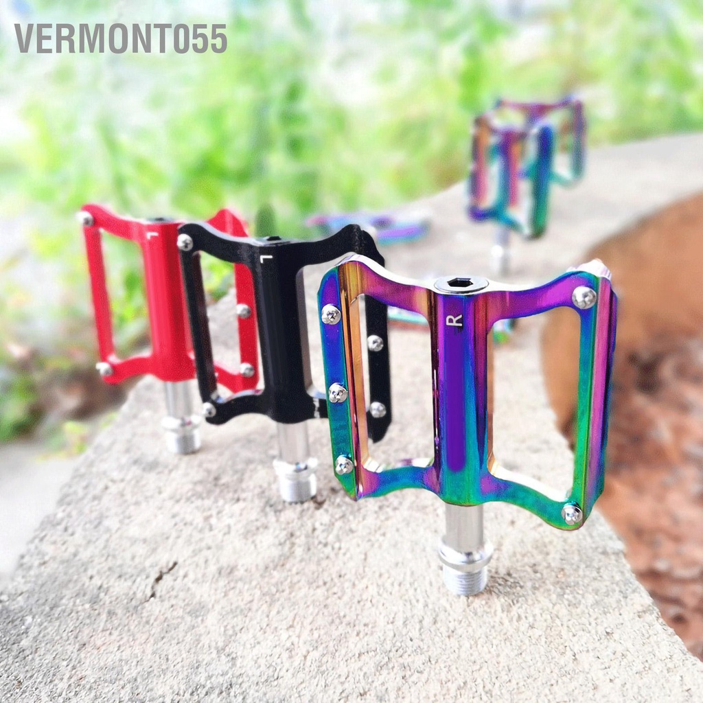 Có thể bán buôn Bàn đạp xe hợp kim nhôm không trượt nhẹ cho leo núi Gấp Vermont055 Hàng giao ngay