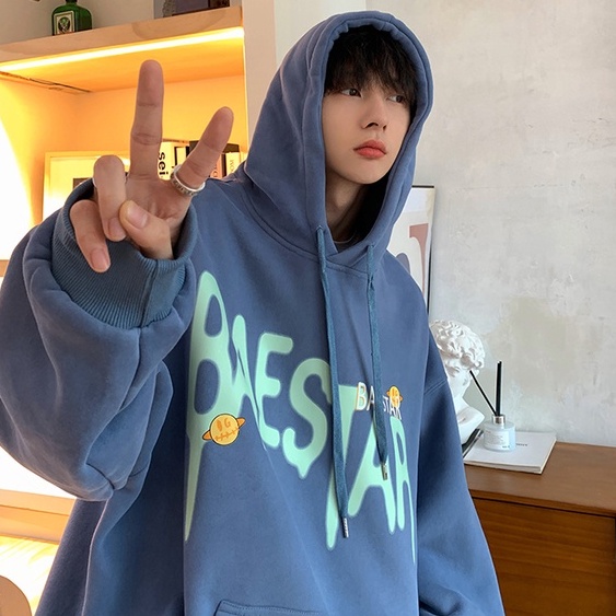 Áo hoodies có mũ trùm dài tay thời trang năng động cho nam